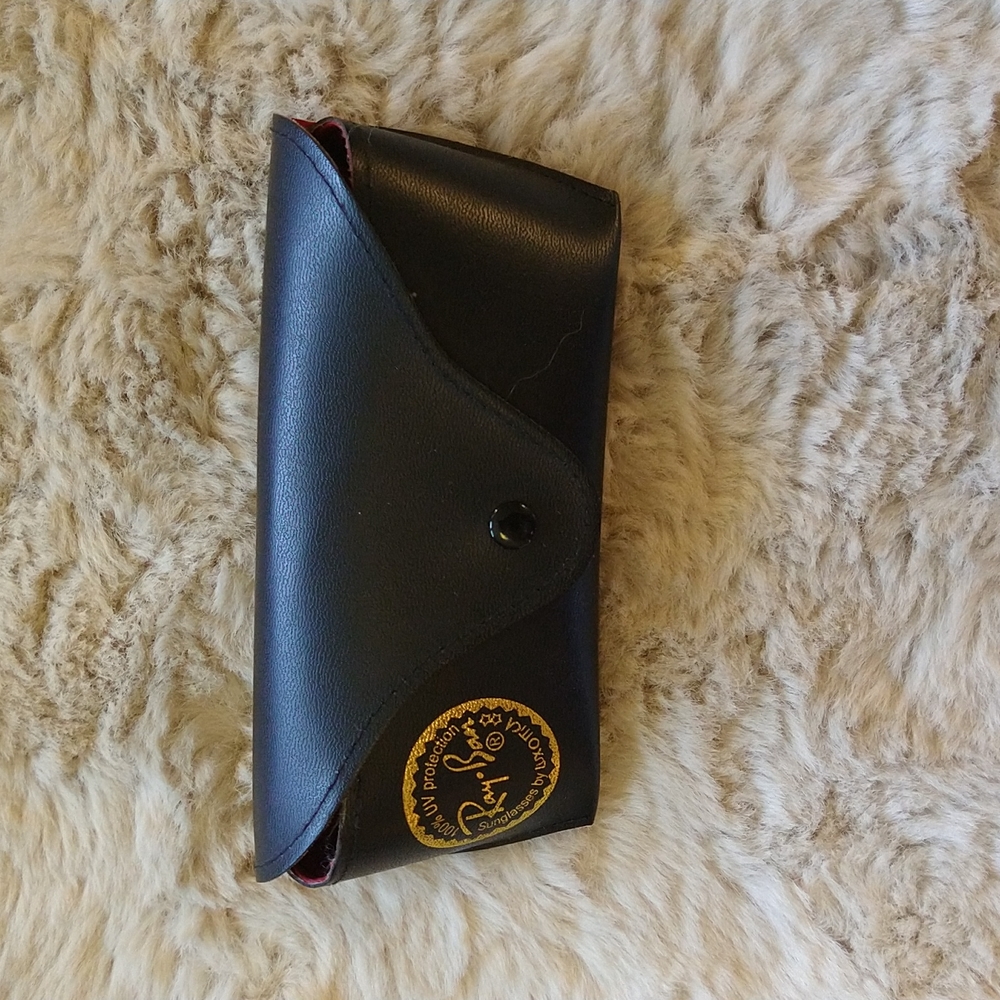 Black Ray-Ban sunglass case.